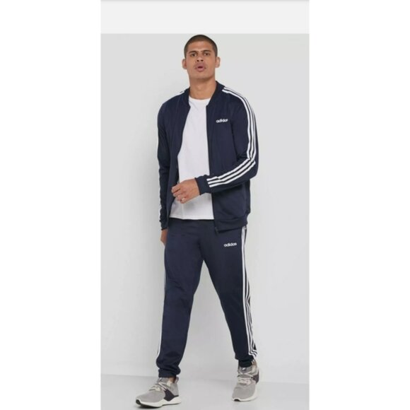 NEW Adidas Navy Mens Tracksuit Sz 2X Jacket Pants - Picture 4 of 6